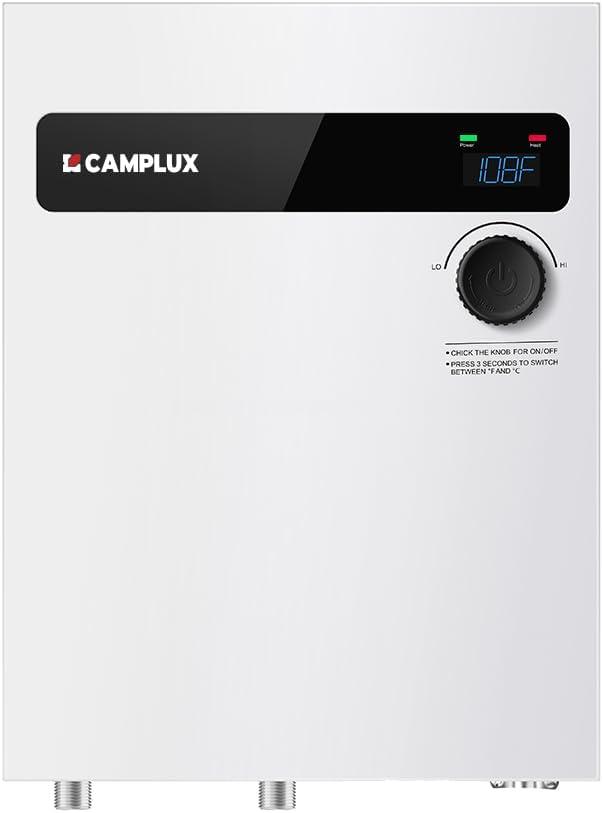 CAMPLUX 18KW 240V Electric Tankless Water Heater , Instant Hot Water Heater