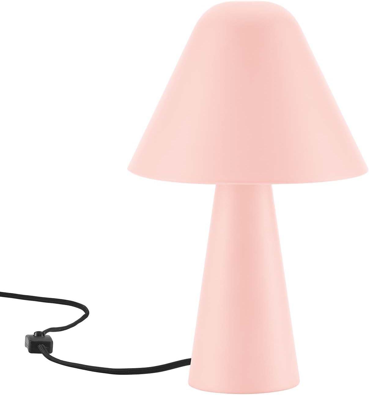 Modway Jovial Mushroom Table Lamp – Modern Metal Dome Shade Accent Light for Living Room or Bedroom