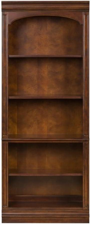 Brayton Manor Dark Brown 76" Traditional Open Bookcase