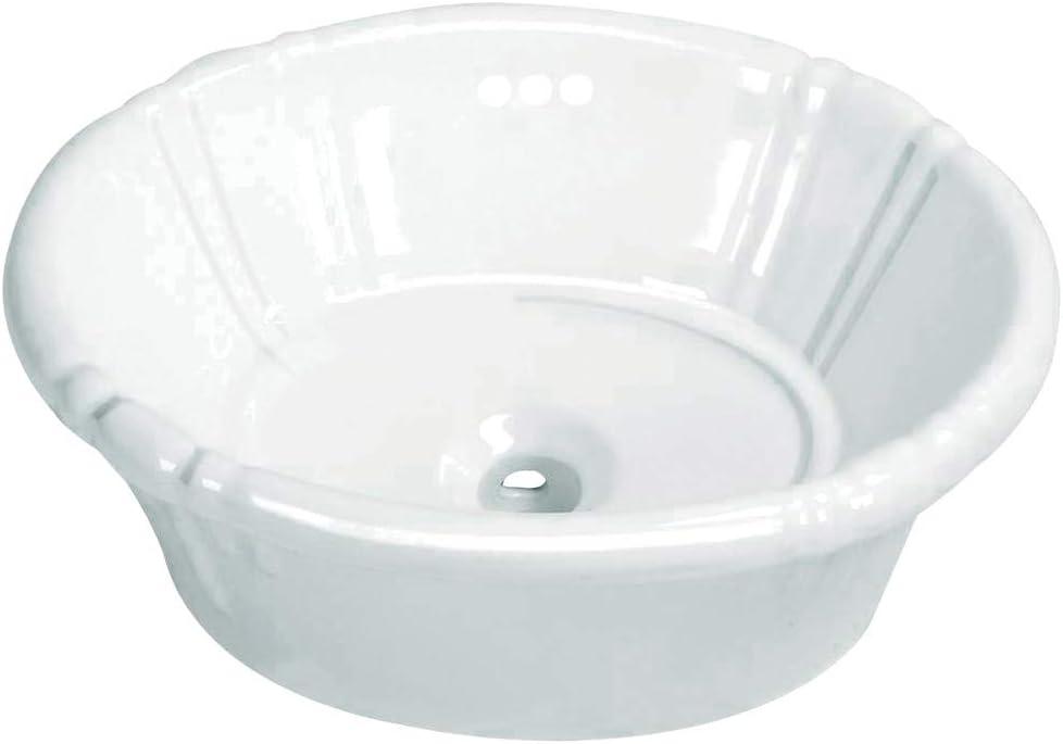 Kingston Brass Vintage Ceramic Oval Single Bowl Drop-In Sink