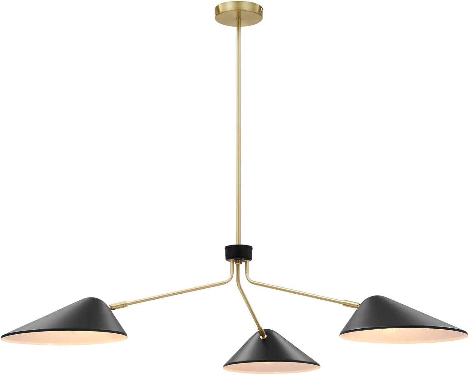 Journey Black Adjustable 3-Light LED Pendant