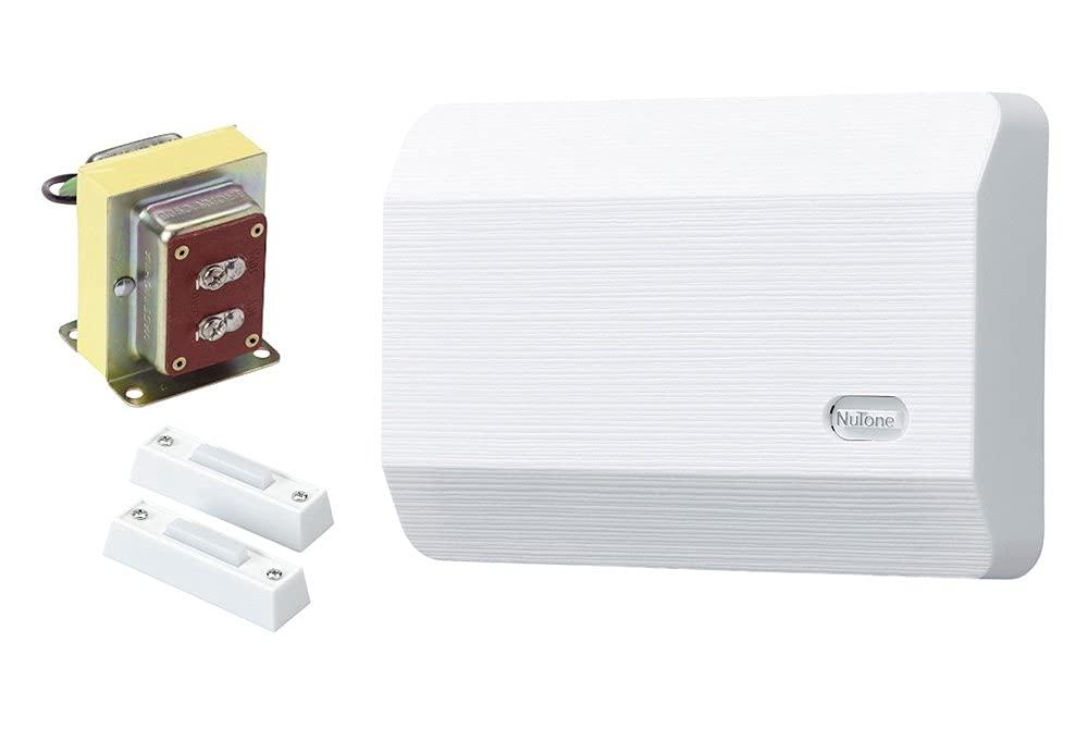Nutone LA11WH Decorative Wired Two-Note Door Chime, White Textured Finish