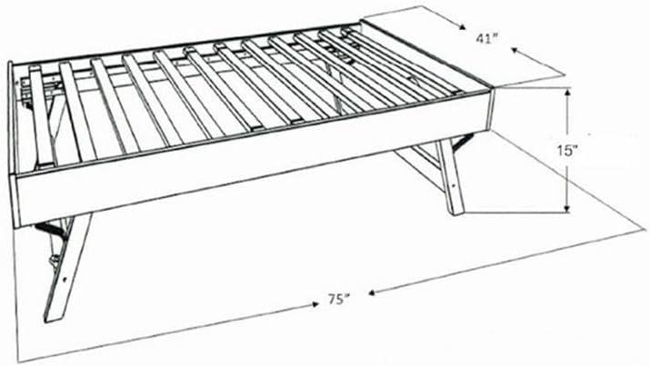 Kodiak Furniture Twin to King Size Daybed in Mahogany Wood