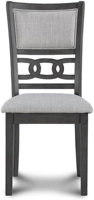 New Classic Furniture Furniture Gia 5-Piece Round Solid Wood Dining Set in Gray