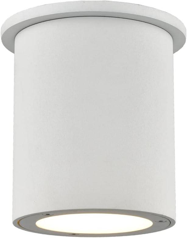 EC19404-WH-Kuzco Lighting-Lamar - 20W LED Outdoor Flush Mount-5.25 Inches Tall and 4.25 Inches Wide-White Finish