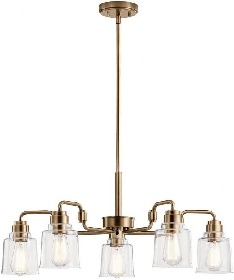 Kichler Lighting Aivian 5 - Light Chandelier in  Weathered Brass