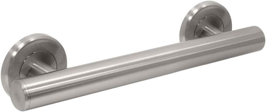 Latitude II Stainless Steel Wall Mount Grab Bar | ADA Compliant Safety Bar For Bathroom