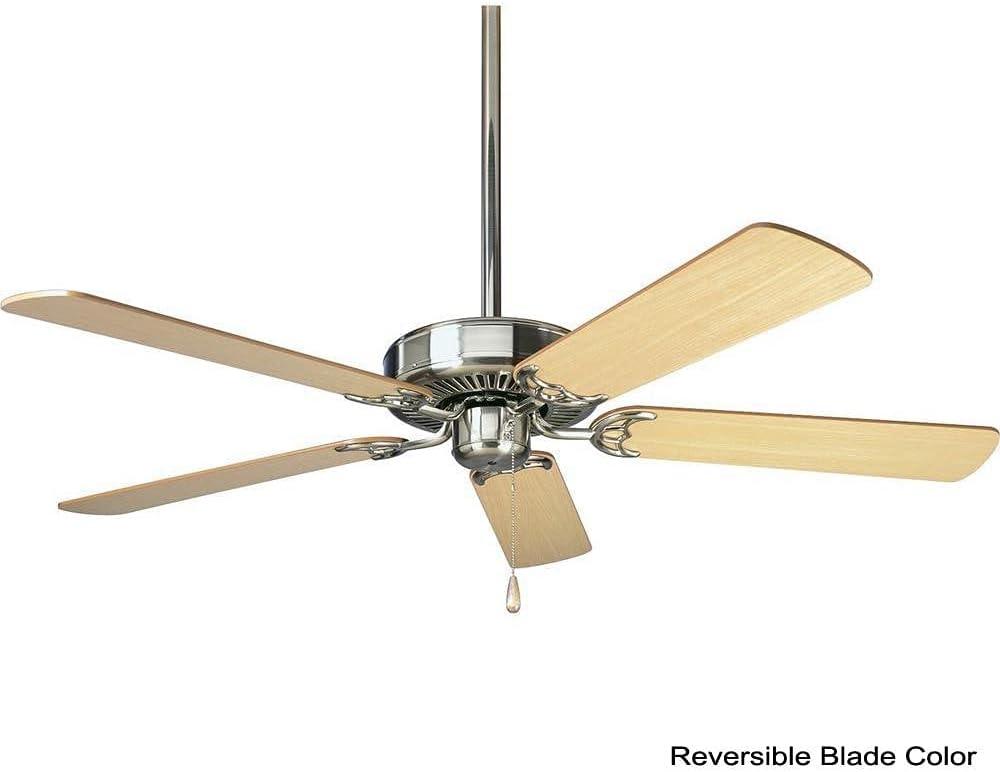 Progress Lighting Air Pro 52 Air Pro 52" 5 Blade Indoor Ceiling Fan - Nickel