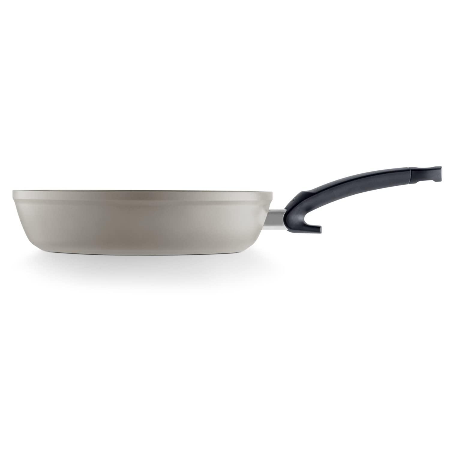 8 Inch Warm Grey Aluminum Ceramic Non-Stick Frying Pan