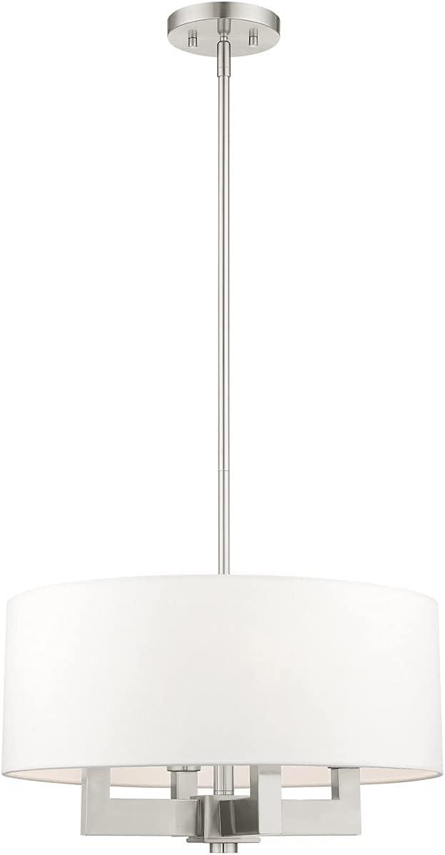 Livex Lighting Cresthaven 4 - Light Chandelier in  Brushed Nickel