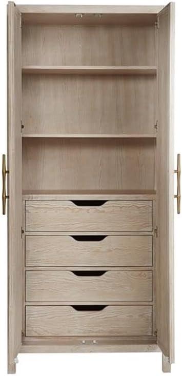 Coastal Living Getaway Utility Cabinet in Weathered White Oak