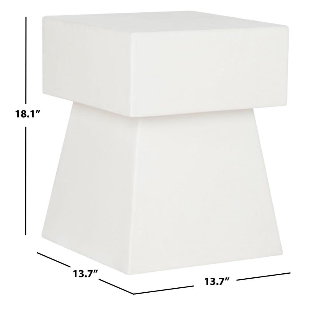Zen Indoor/Outdoor Mushroom Modern Concrete 181 Inch H Indoor/Outdoor Accent Table - Ivory - Safavieh