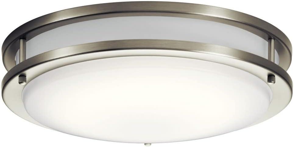 Kichler 10769Led Avon 14" Wide Integrated Led Flush Mount Drum Ceiling Fixture - Bronze