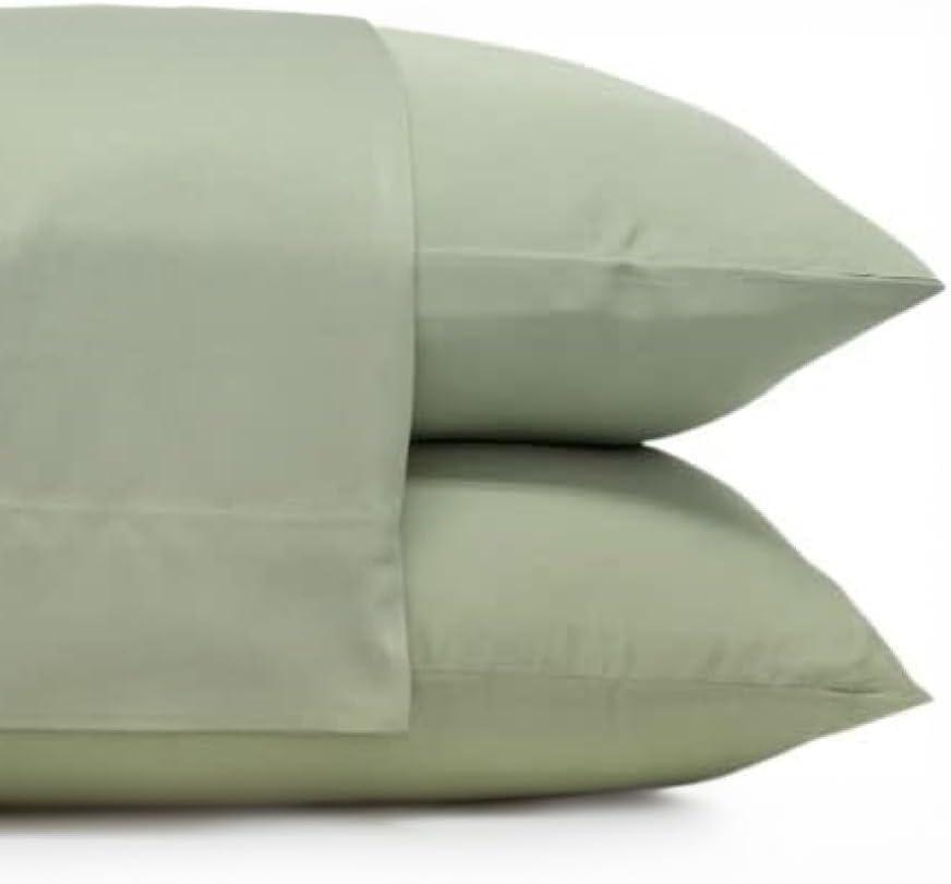 Sage Green Cotton King Hypoallergenic Pillowcase Set