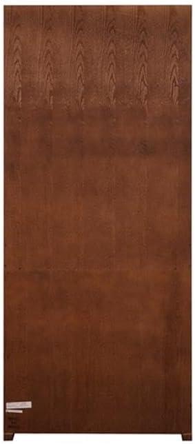 72" Huntington Oxford Wood Bookcase with Doors Brown - Martin Furniture: Hardwood, No Assembly Required