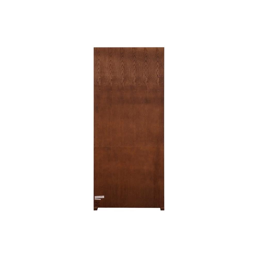 72" Huntington Oxford Wood Bookcase with Doors Brown - Martin Furniture: Hardwood, No Assembly Required