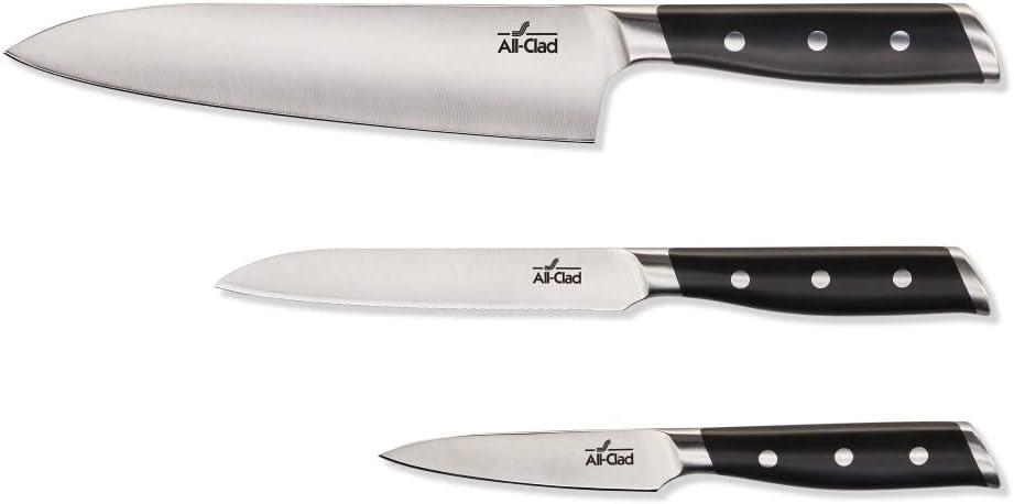 All-Clad Forged German Stainless Steel 3-Piece Knife Set