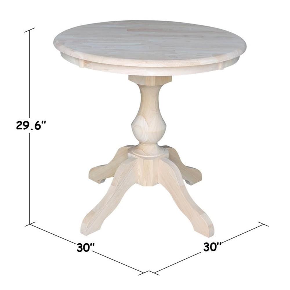 International Concepts 30" Round Top Pedestal Table - 28.9"H