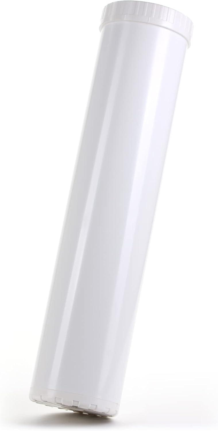 Hydronix EC-4520W White Empty Water Filter Cartridge Durable Construction For Pre Post, Fits Standard Housings 4.5 x 20