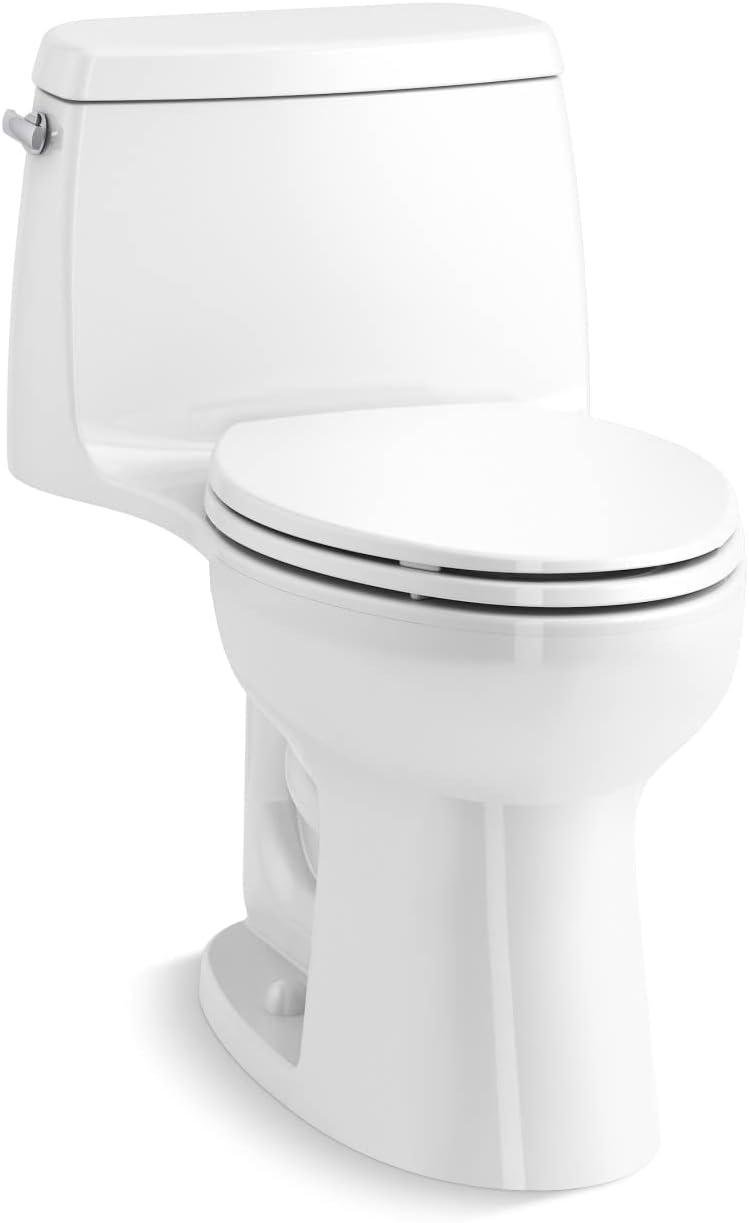 Santa Rosa Comfort Height One-Piece Compact Elongated 1.28 Gpf Toilet With Revolution 360 Swirl Flushing Technology And Continuousclean St