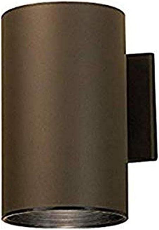 Distressed Bronze Cylinder Outdoor Wall Light