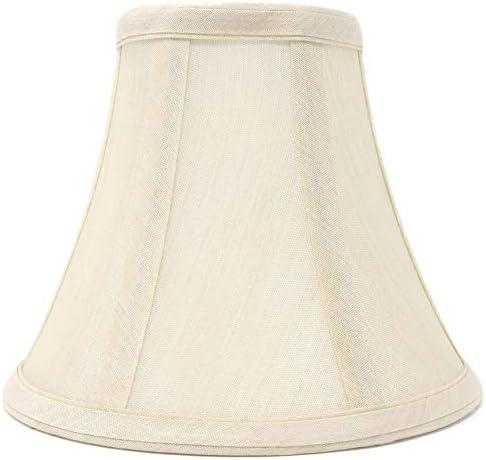 Urbanest Silk Bell Chandelier Lamp Shade, 3x6x5", Cream, Single