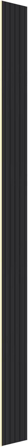 VEVOR Wood Slat Acoustic Panels, 8 PCS 96 x 6 inch, WPC Accent Wooden Wall Panels for Modern Interior Wall, Faux Wood Wall Board Panels for Stylish Decor and Noise Reduction, Matte Black