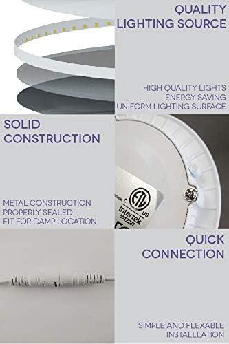 Bazz SLDSKB4W 4.25'' Dimmable Air-Tight IC Rated LED Canless Recessed Lighting Kit