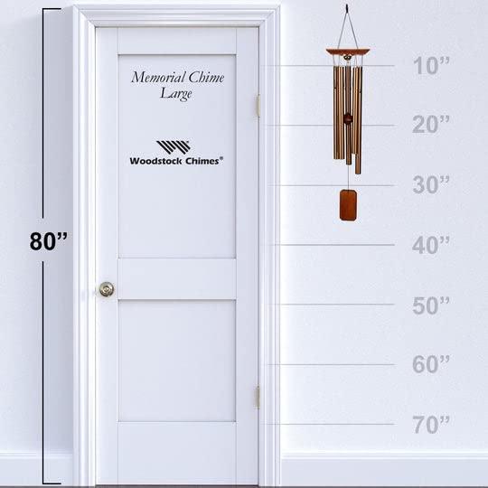 Woodstock Windchimes Reflections Memorial Chime, , Wind Chimes For Outside, Wind Chimes For Garden, Patio, and Outdoor Decor, 36"L