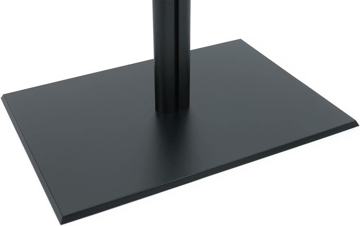 Black Acrylic and Aluminum Floor Standing Speaking Podium