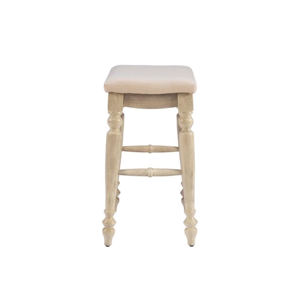 Kelly Clarkson Home Jordyn Backless Upholstered Wood Counter & Bar Stool