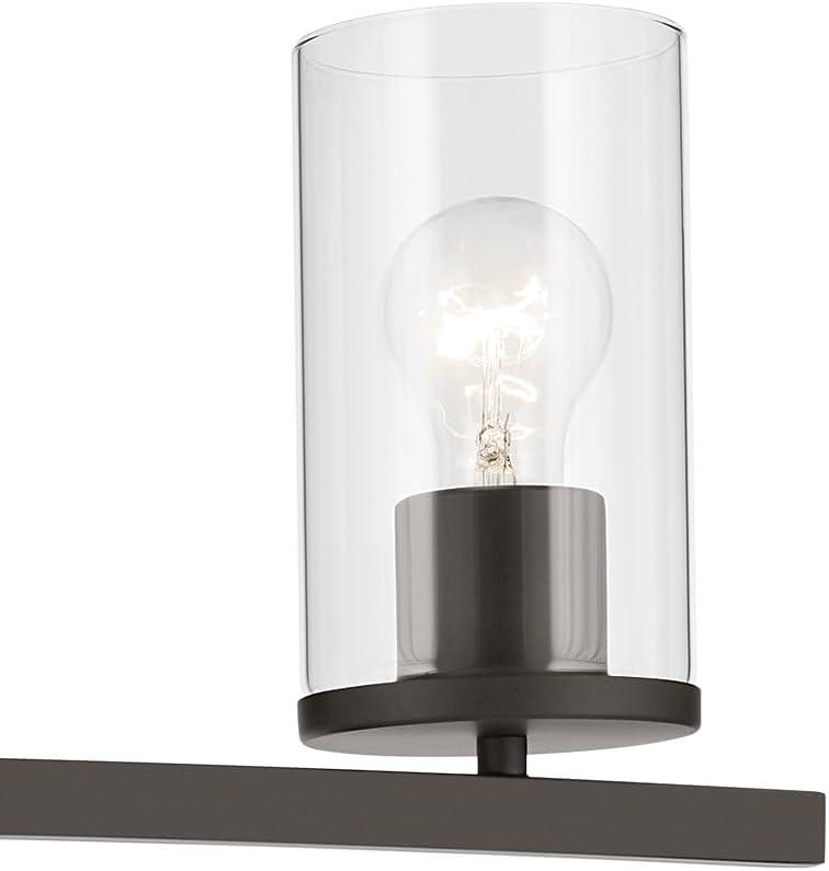 45497OZCLR-Kichler Lighting-Crosby - 3 Light Bath Vanity-8.75 Inches Tall and 23 Inches Wide-Olde Bronze Finish-Clear Glass Color