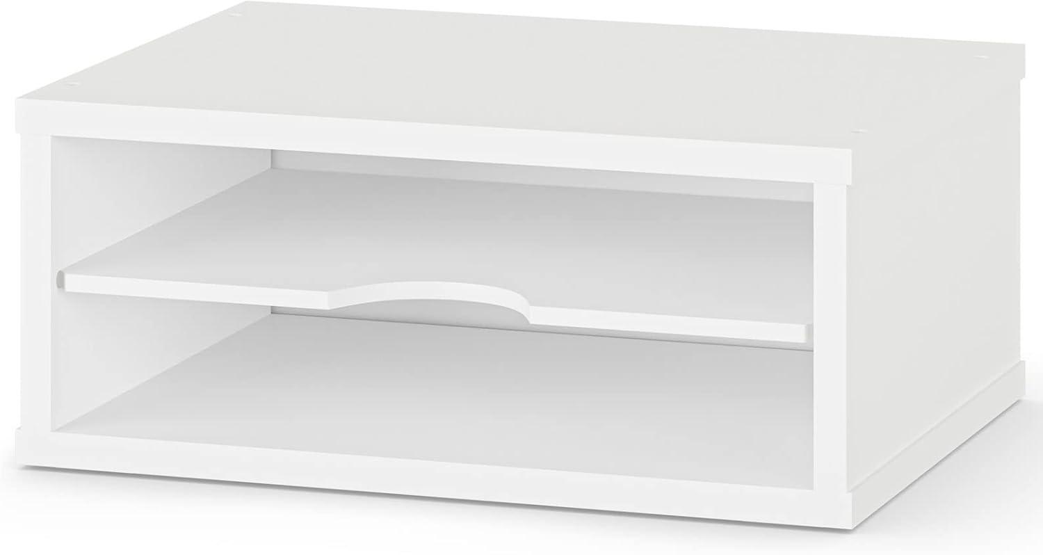 Ballucci Logan Stackable 2-Tier Paper Organizer and Monitor Stand