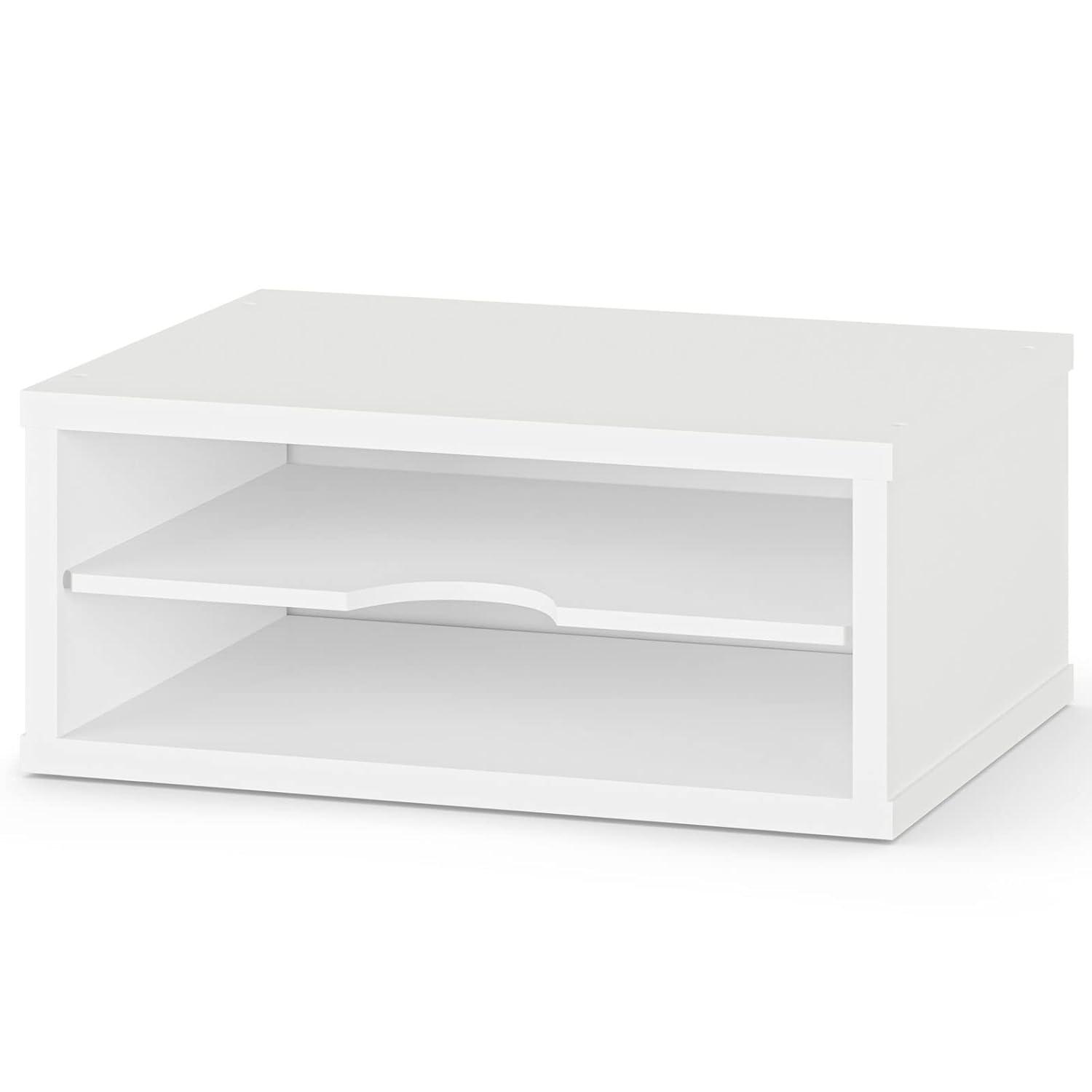 Ballucci Logan Stackable 2-Tier Paper Organizer and Monitor Stand