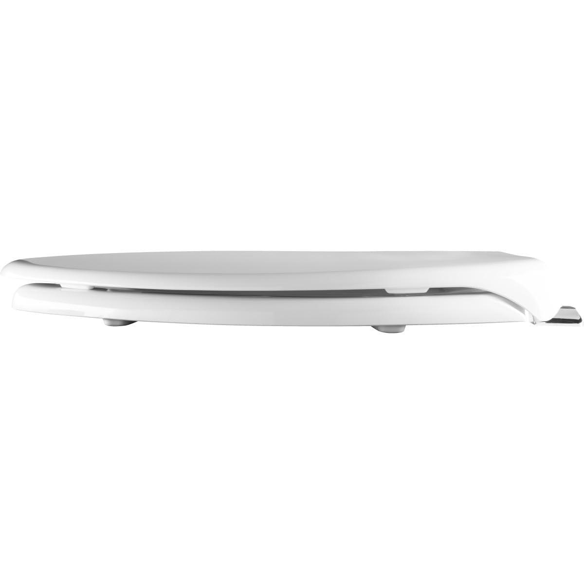 Bemis 1950SSTDG 000 Commercial Elongated Open-Front Toilet Seat with Dura Guard