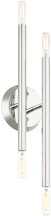 Livex Lighting Soho 4 - Light Wall Light in  Polished Chrome