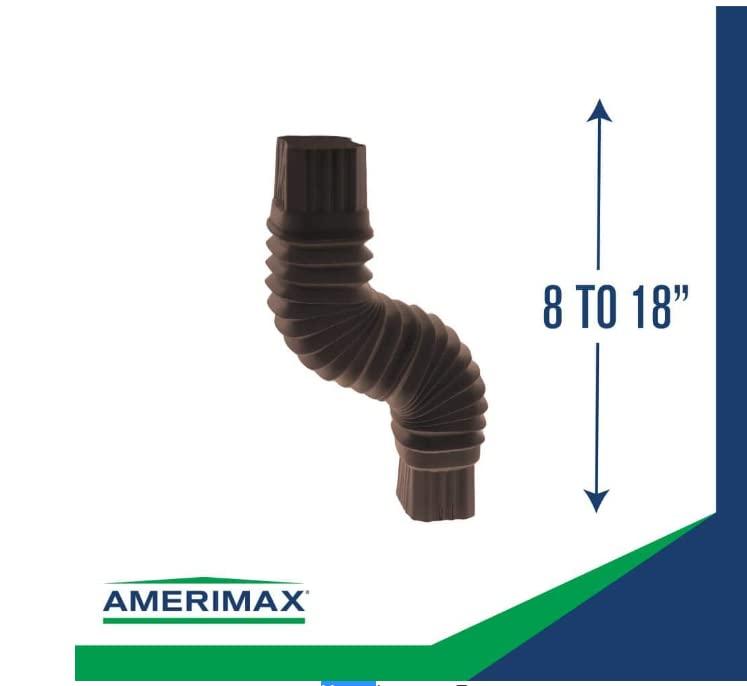Amerimax 2'' x 3'' Flex-Elbow, Brown