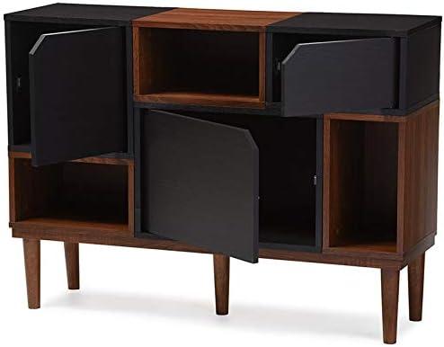 Anderson Mid-century Retro Modern Wood Sideboard Storage Cabinet - Oak/Espresso - Baxton Studio