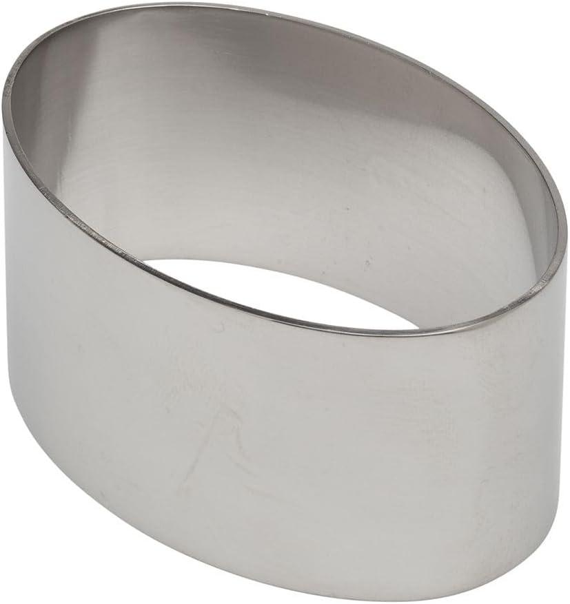 Ateco AT-4906, Oval Stainless Steel Form, 3.13 by 1.38-Inches High