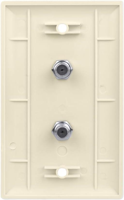 Skywalker Signature Series, Wall Plate W/Dual F-81, White