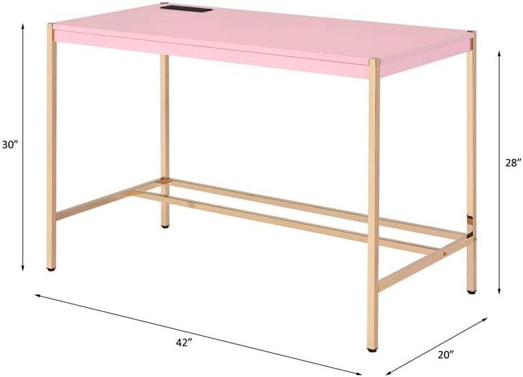 Plethoria Home Writing Desk with USB Ports