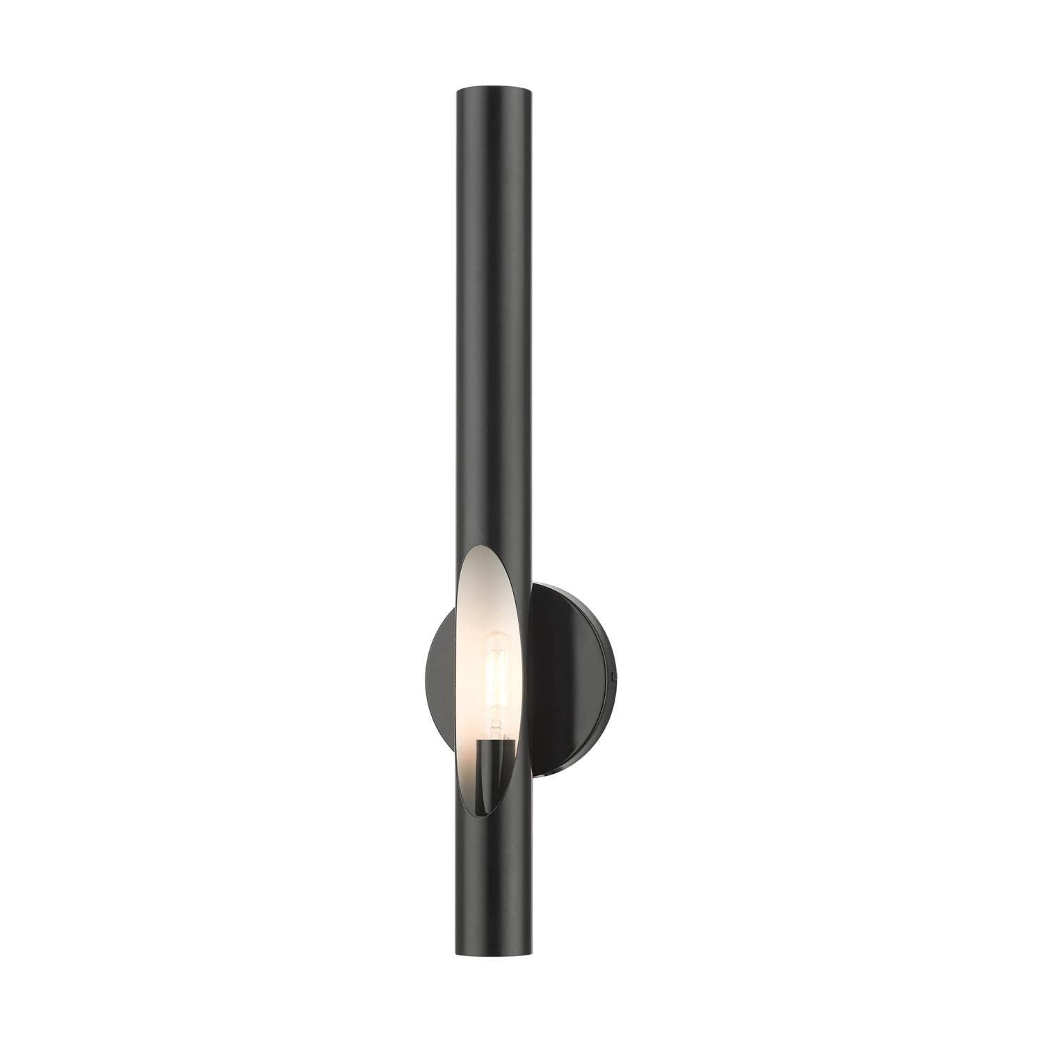 Livex Lighting Acra 1 - Light Wall Light in  Shiny Black