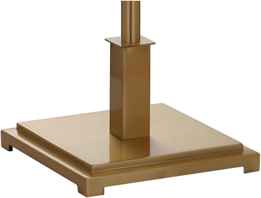 JONATHAN Y JYL6005B Roxy 60" Metal LED Floor Lamp, Contemporary, Transitional for living room, dinning room, bedroom, office Bulb Included, Brushed Brass