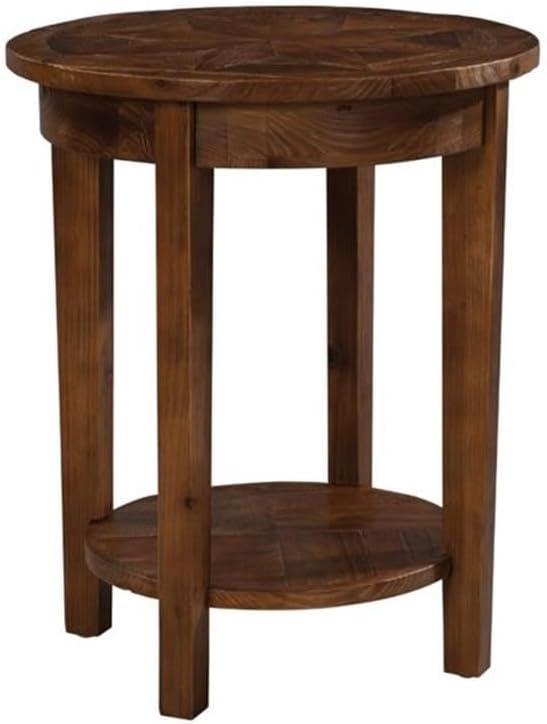 Alaterre Revive Reclaimed Round End Table, Natural