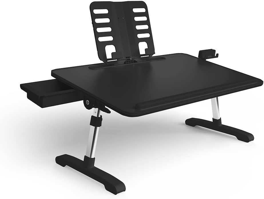Limitless TotalDesk Portable Workstation Lap Desk with 12.3" Adjustable Height and Tilt 5.8lb - Black
