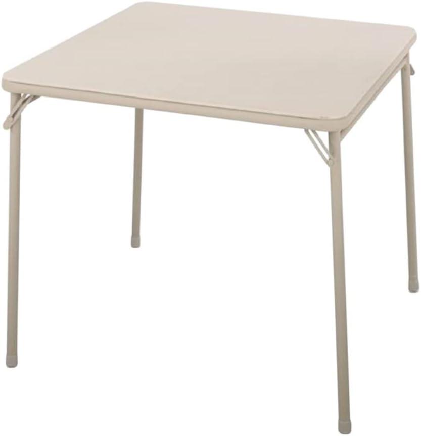 Cosco Square Folding Table 34" Sand Steel Frame, Vinyl Case of 2