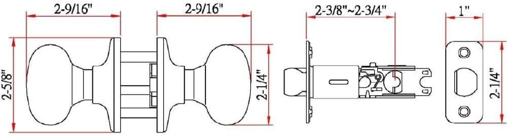Cambridge Passage Door Knob