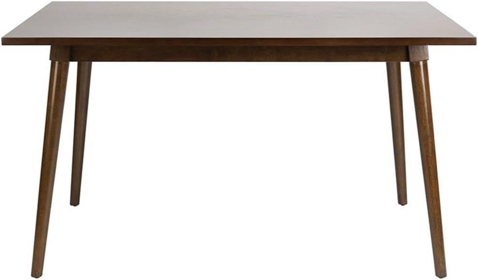 Tia Rectangle Dining Table - Walnut - Safavieh