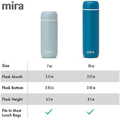 Mira 7oz Denim Blue Insulated Kids Thermos Flask