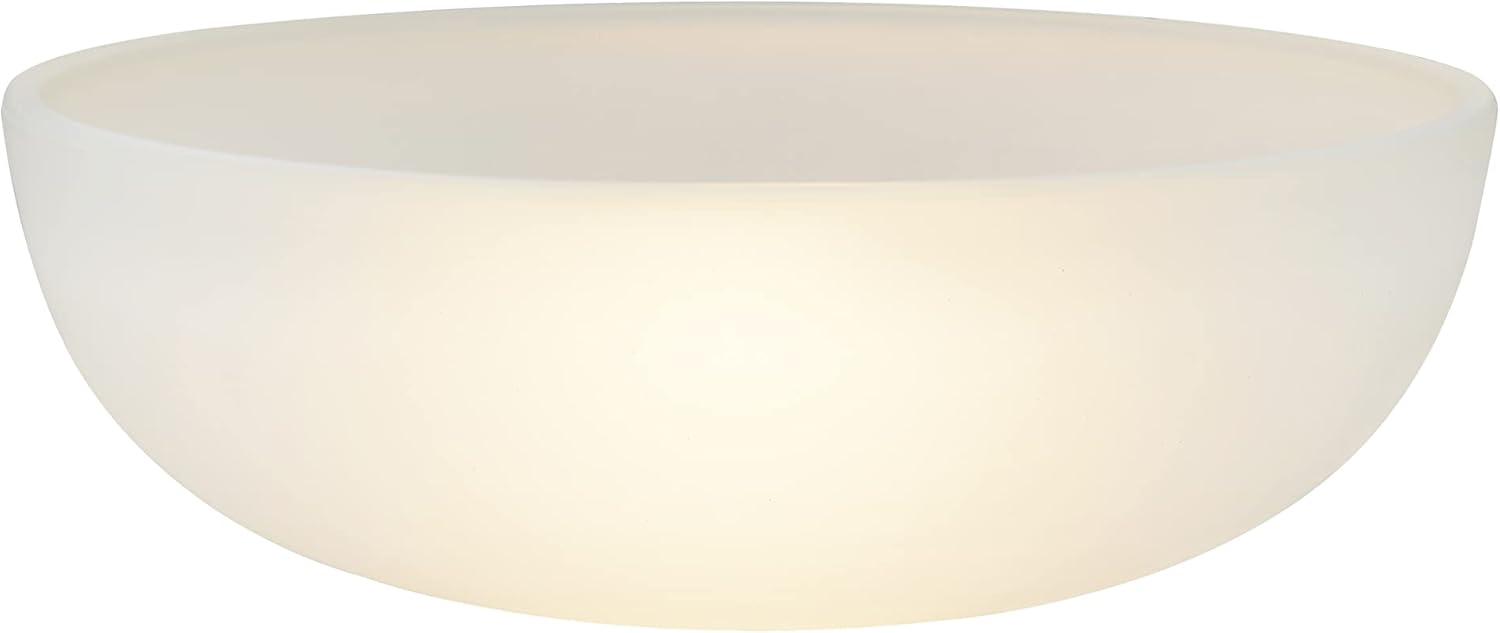 Aspen Creative 23131-11 Frosted Contemporary Replacement Glass Shade for Medium Base Socket Torchiere Lamp, Swag Lamp, Pendant, 1 Light Wall Sconce & Island Fixture, 9-3/4" Diameter x 3-1/4" Height